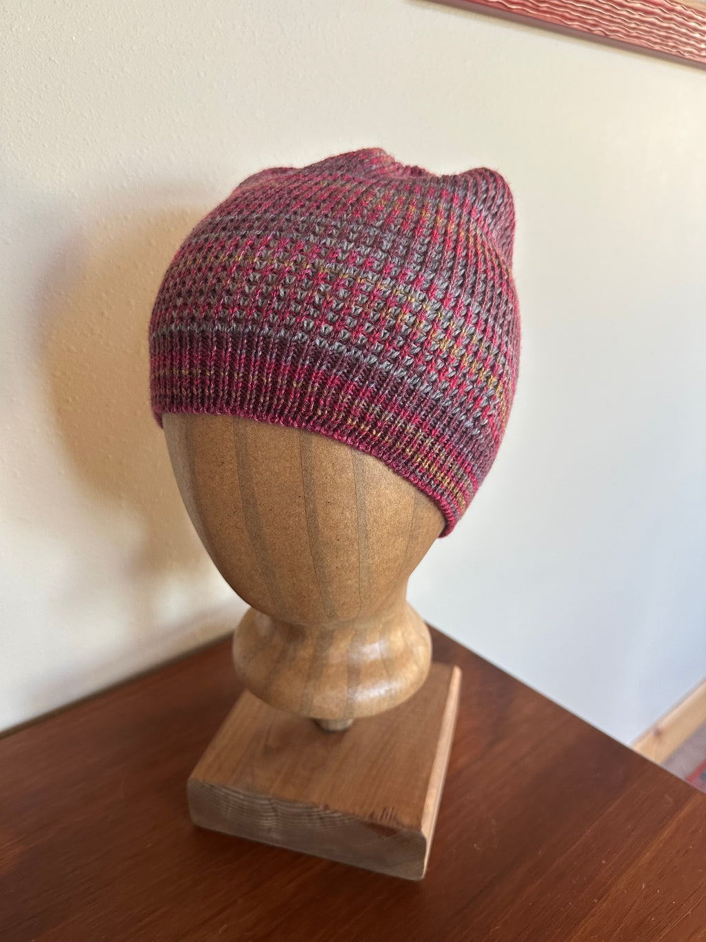 Handmade Wool Beanie Hat, Fun Colorful Design, Adult Winter Wear, Ideal Gift for Unique Style Lovers