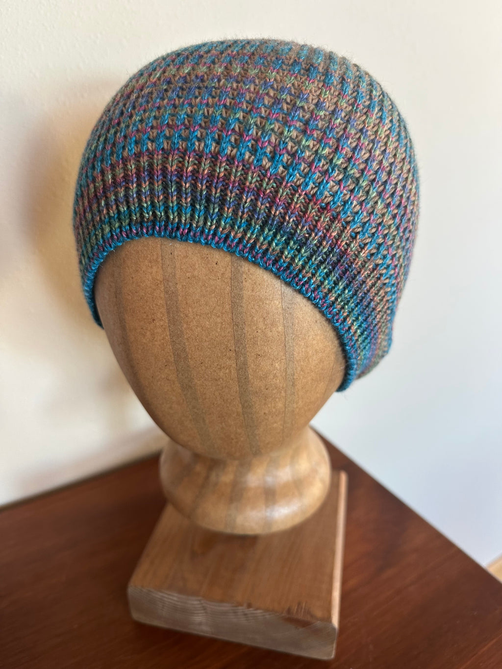 Handmade Wool Beanie Hat, Fun Colorful Design, Adult Winter Wear, Ideal Gift for Unique Style Lovers