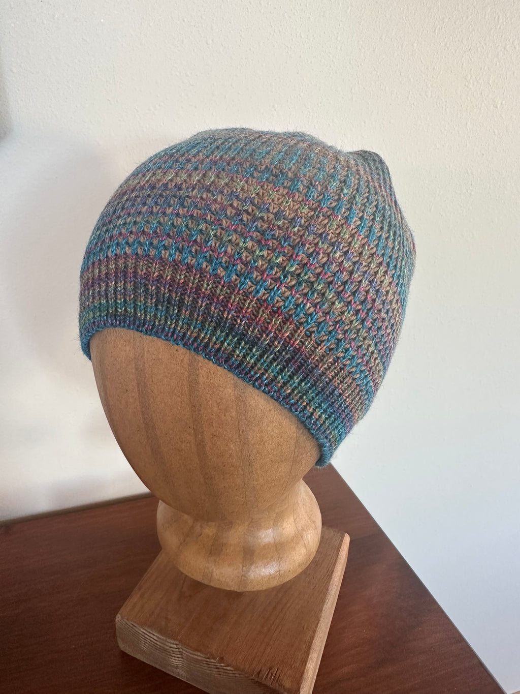 Handmade Wool Beanie Hat, Fun Colorful Design, Adult Winter Wear, Ideal Gift for Unique Style Lovers