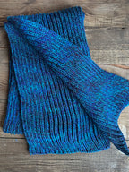 One of a Kind Knit Alpaca & Merino Wool Scarf, Vibrant Fishermans Rib Style, Handcrafted Accessories for Winter Warmth, Gift Idea