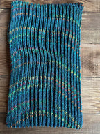 Handmade Knit Alpaca & Merino Wool Cowl, Vibrant Fisherman’s Rib Neck Wrap, Perfect Gift for Winter Style and Warmth