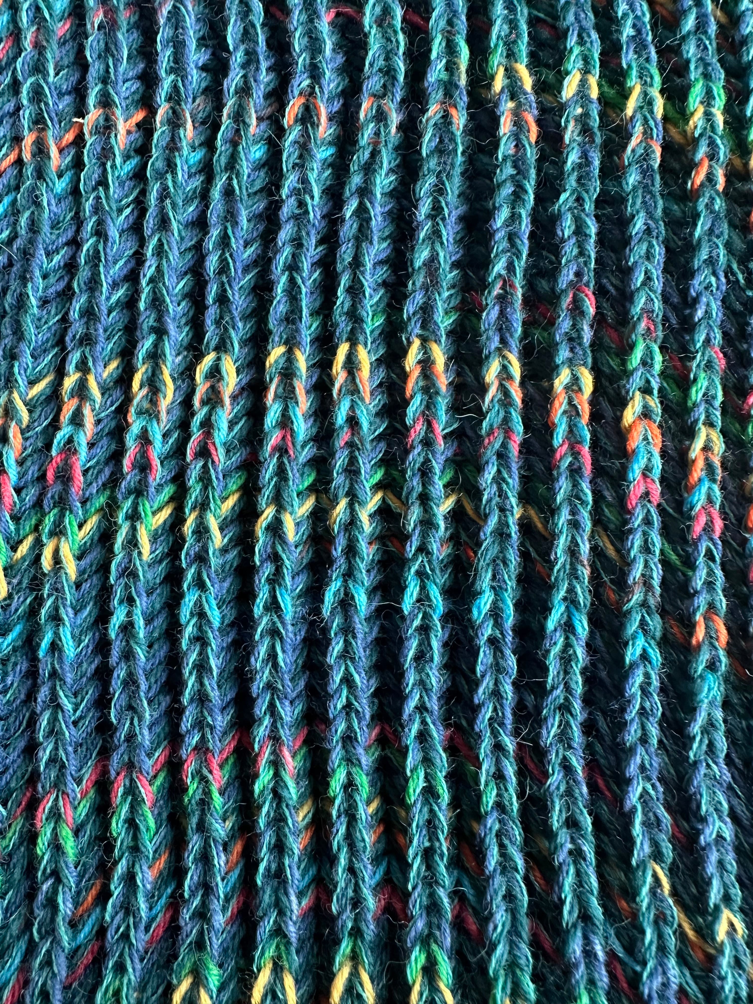 Handmade Knit Alpaca & Merino Wool Cowl, Vibrant Fisherman’s Rib Neck Wrap, Perfect Gift for Winter Style and Warmth