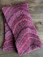 One of a Kind Knit Alpaca & Merino Wool Scarf, Vibrant Fishermans Rib Style, Handcrafted Accessories for Winter Warmth, Gift Idea