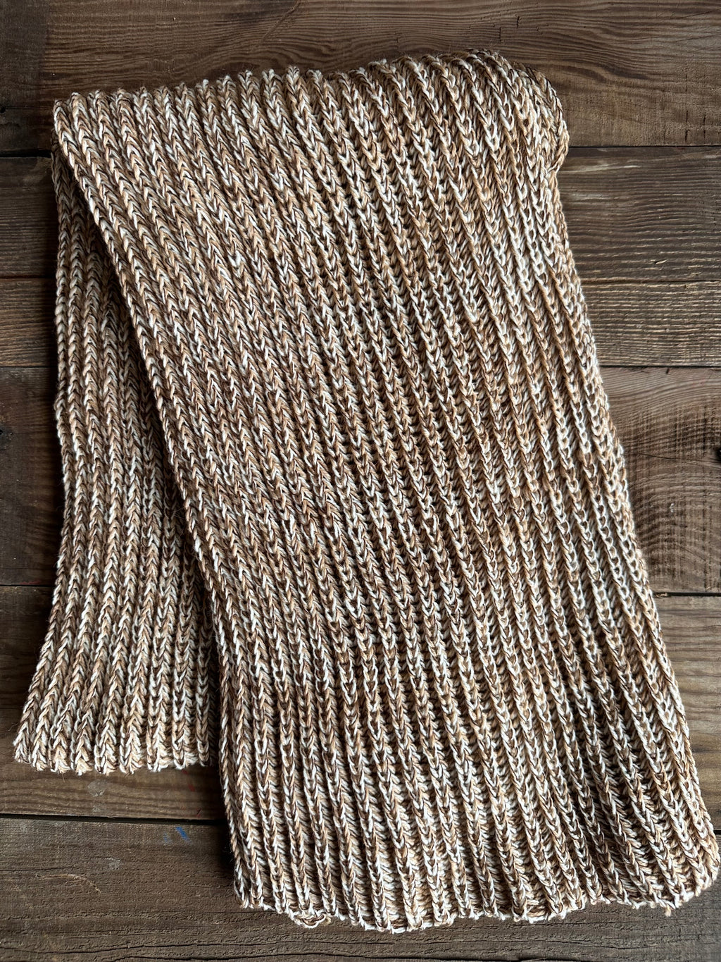 Colorful Handmade Knit Alpaca & Merino Wool Scarf, Fishermans Rib Neckwear, Unique Gift for Cozy Winter Outfits and Fashion Lovers