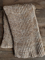 Colorful Handmade Knit Alpaca & Merino Wool Scarf, Fishermans Rib Neckwear, Unique Gift for Cozy Winter Outfits and Fashion Lovers