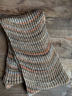 Colorful Handmade Knit Alpaca & Merino Wool Scarf, Fishermans Rib Neckwear, Unique Gift for Cozy Winter Outfits and Fashion Lovers