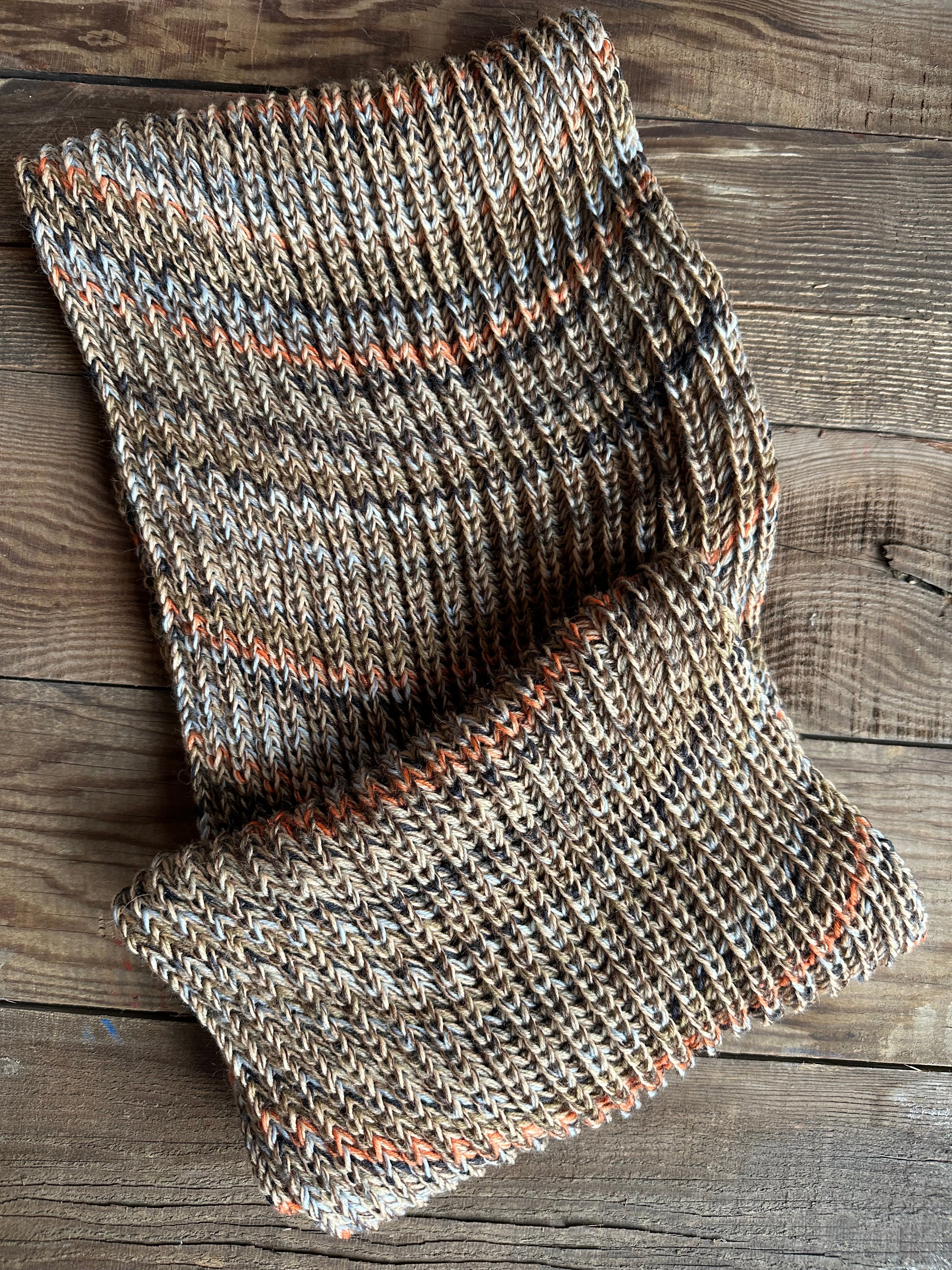 Handmade Knit Alpaca & Merino Wool Cowl, Vibrant Fisherman’s Rib Neck Wrap, Perfect Gift for Winter Style and Warmth