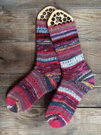 Scrappy Handmade Wool Socks - Soft, Warm & Colorful Winter Socks for Women
