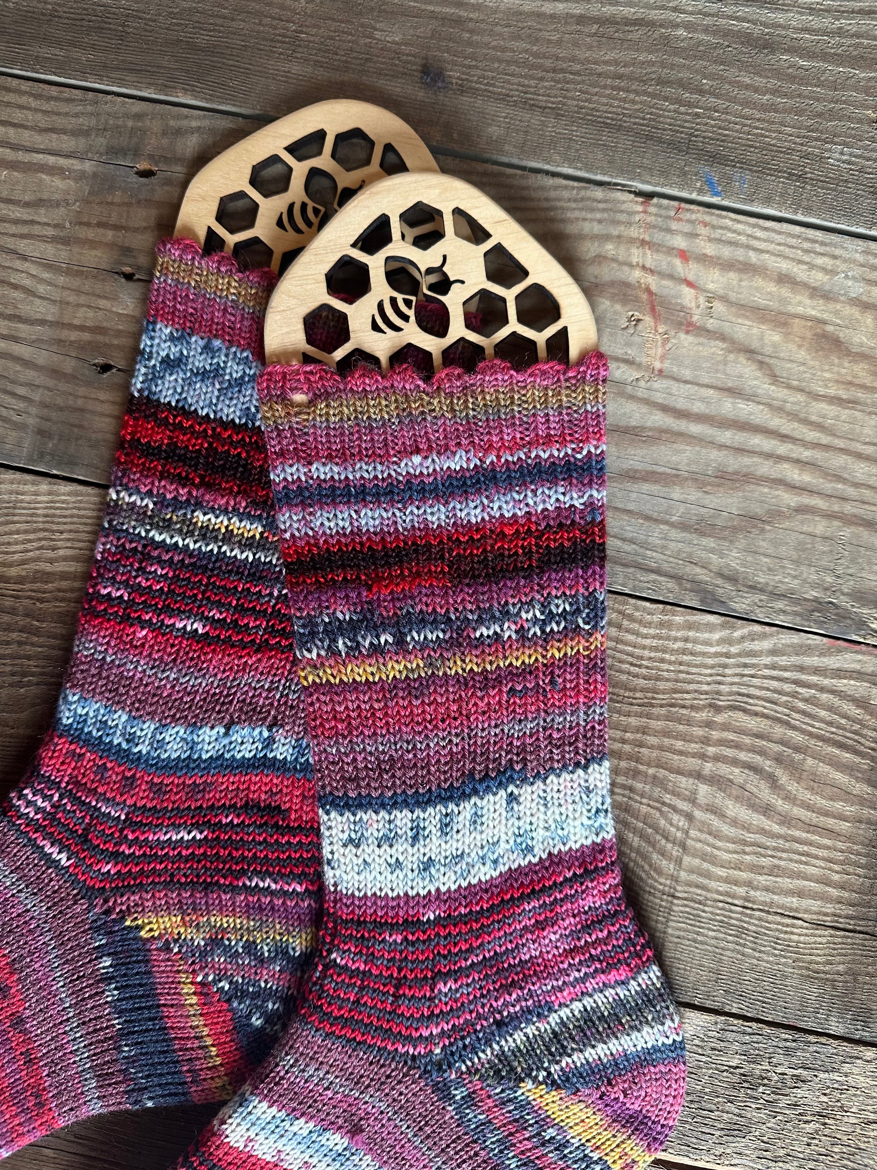Scrappy Handmade Wool Socks - Soft, Warm & Colorful Winter Socks for Women
