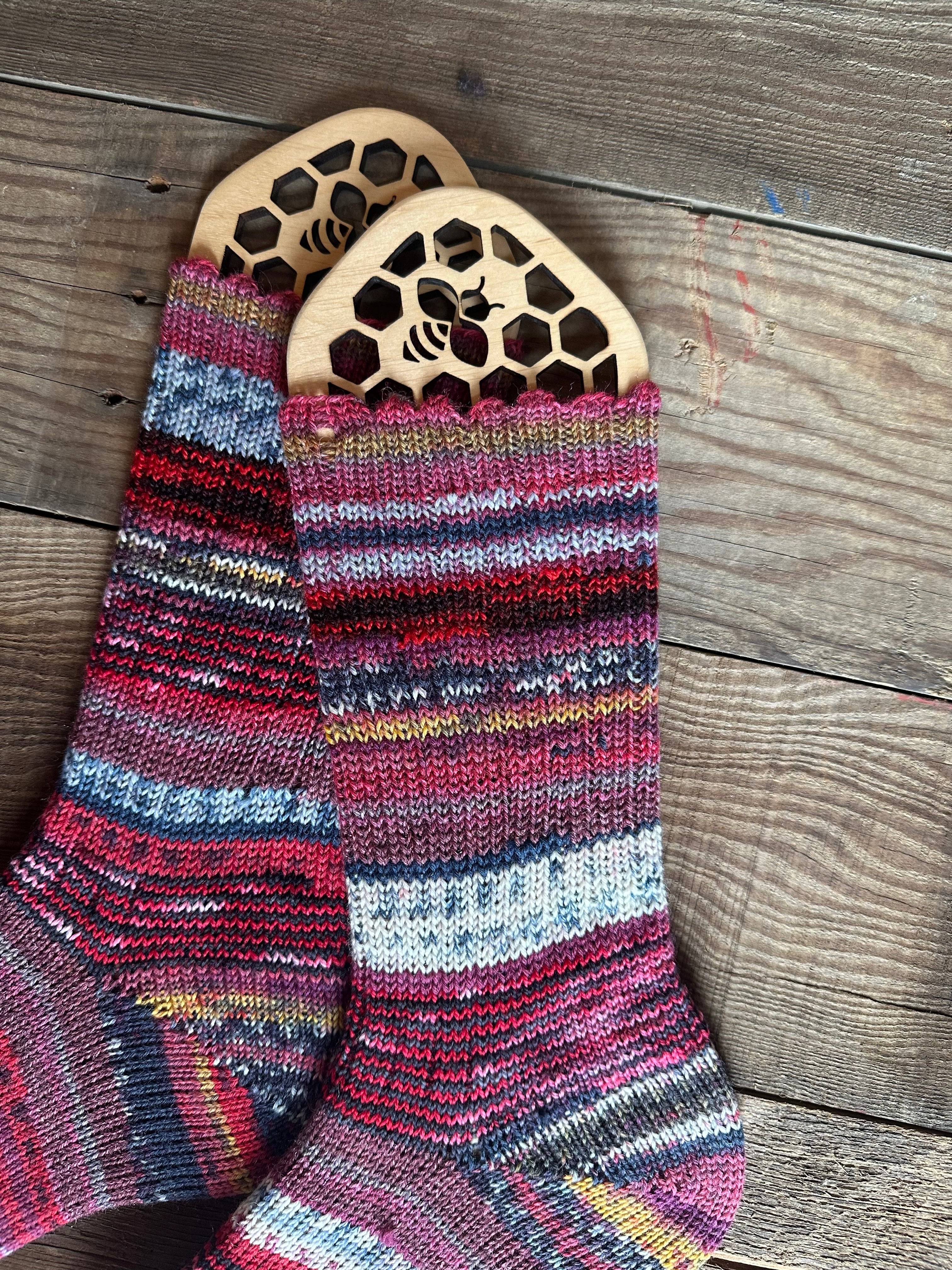 Scrappy Handmade Wool Socks - Soft, Warm & Colorful Winter Socks for Women