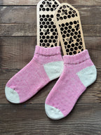 Handmade Merino & Alpaca Slipper Socks – Plush, Warm Comfort for Home & Gift Ideas, Size Medium
