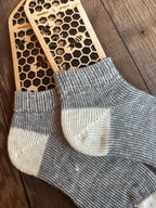 Plush, Warm Comfort for Home & Gift Ideas, Handmade Merino & Alpaca Slipper Socks – Size Large