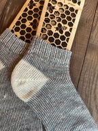 Plush, Warm Comfort for Home & Gift Ideas, Handmade Merino & Alpaca Slipper Socks – Size Large