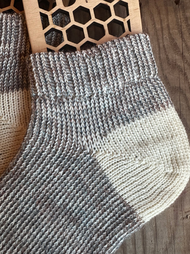 Plush, Warm Comfort for Home & Gift Ideas, Handmade Merino & Alpaca Slipper Socks – Size Large Main Image
