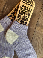 Plush, Warm Comfort for Home & Gift Ideas, Handmade Merino & Alpaca Slipper Socks – Size Medium