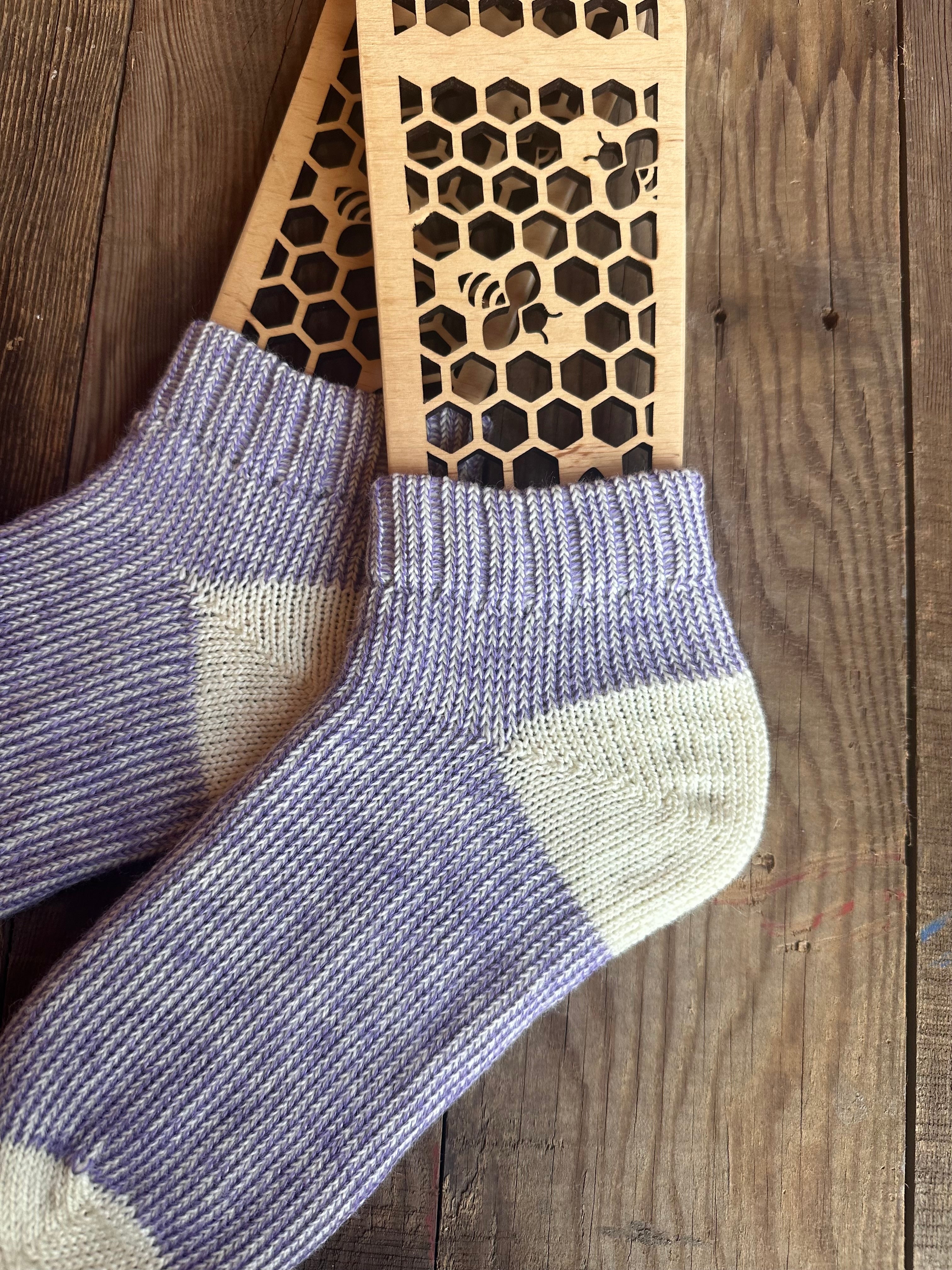 Plush, Warm Comfort for Home & Gift Ideas, Handmade Merino & Alpaca Slipper Socks – Size Medium