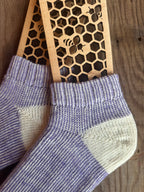 Plush, Warm Comfort for Home & Gift Ideas, Handmade Merino & Alpaca Slipper Socks – Size Medium