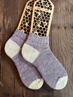 Plush, Warm Comfort for Home & Gift Ideas, Handmade Merino & Alpaca Slipper Socks – Size Large