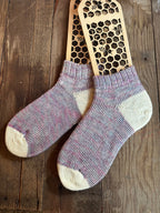 Plush, Warm Comfort for Home & Gift Ideas, Handmade Merino & Alpaca Slipper Socks – Size Large