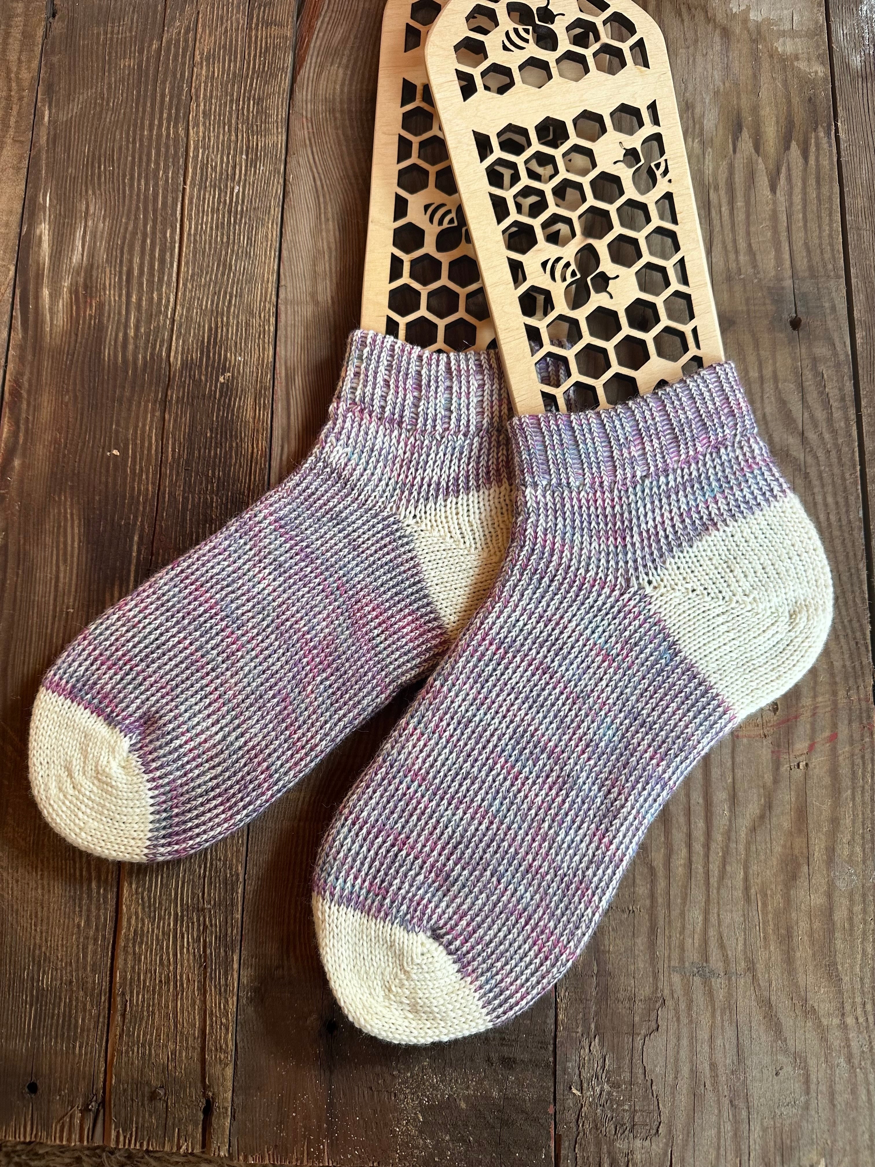 Plush, Warm Comfort for Home & Gift Ideas, Handmade Merino & Alpaca Slipper Socks – Size Large