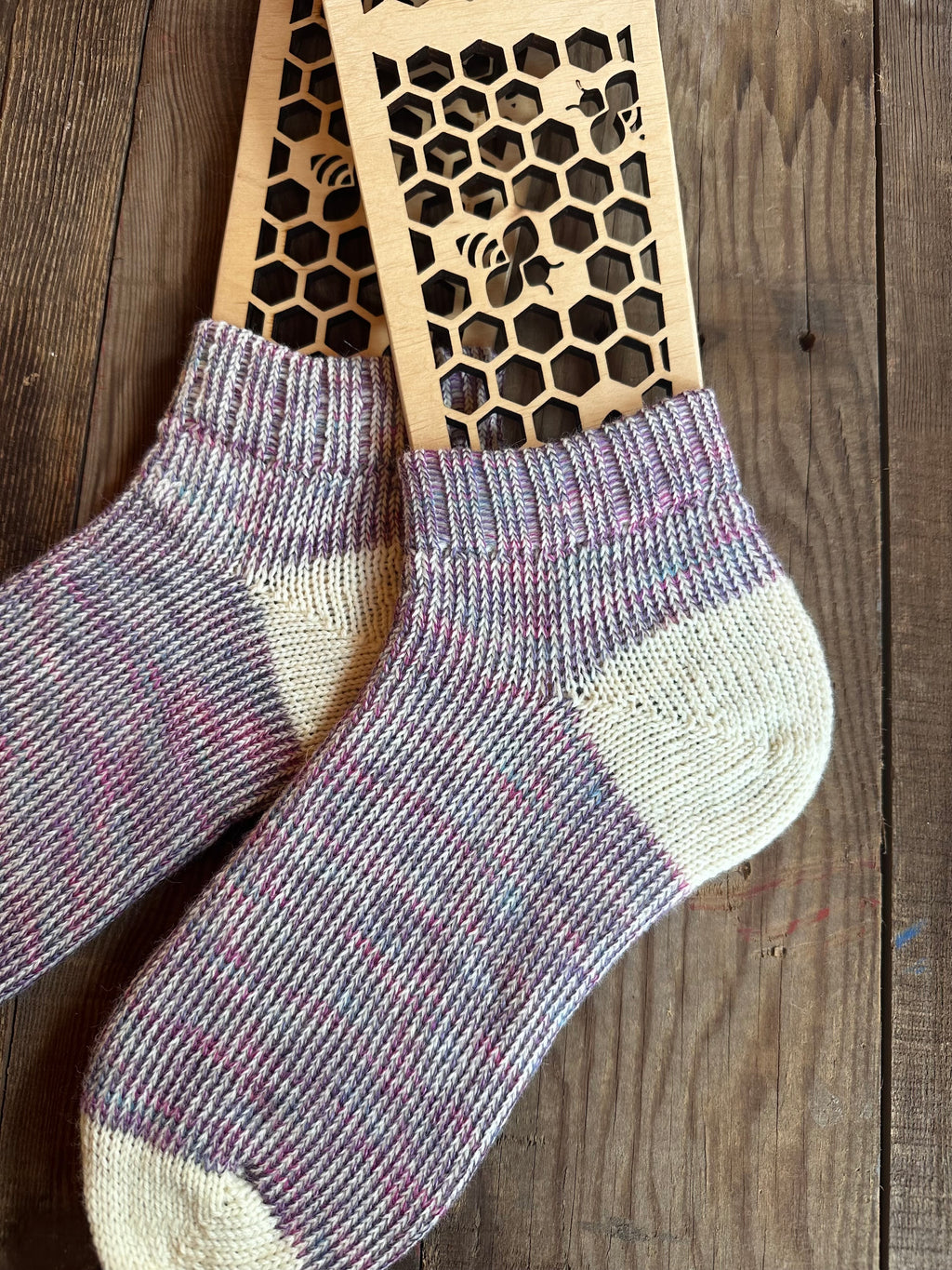 Plush, Warm Comfort for Home & Gift Ideas, Handmade Merino & Alpaca Slipper Socks – Size Large