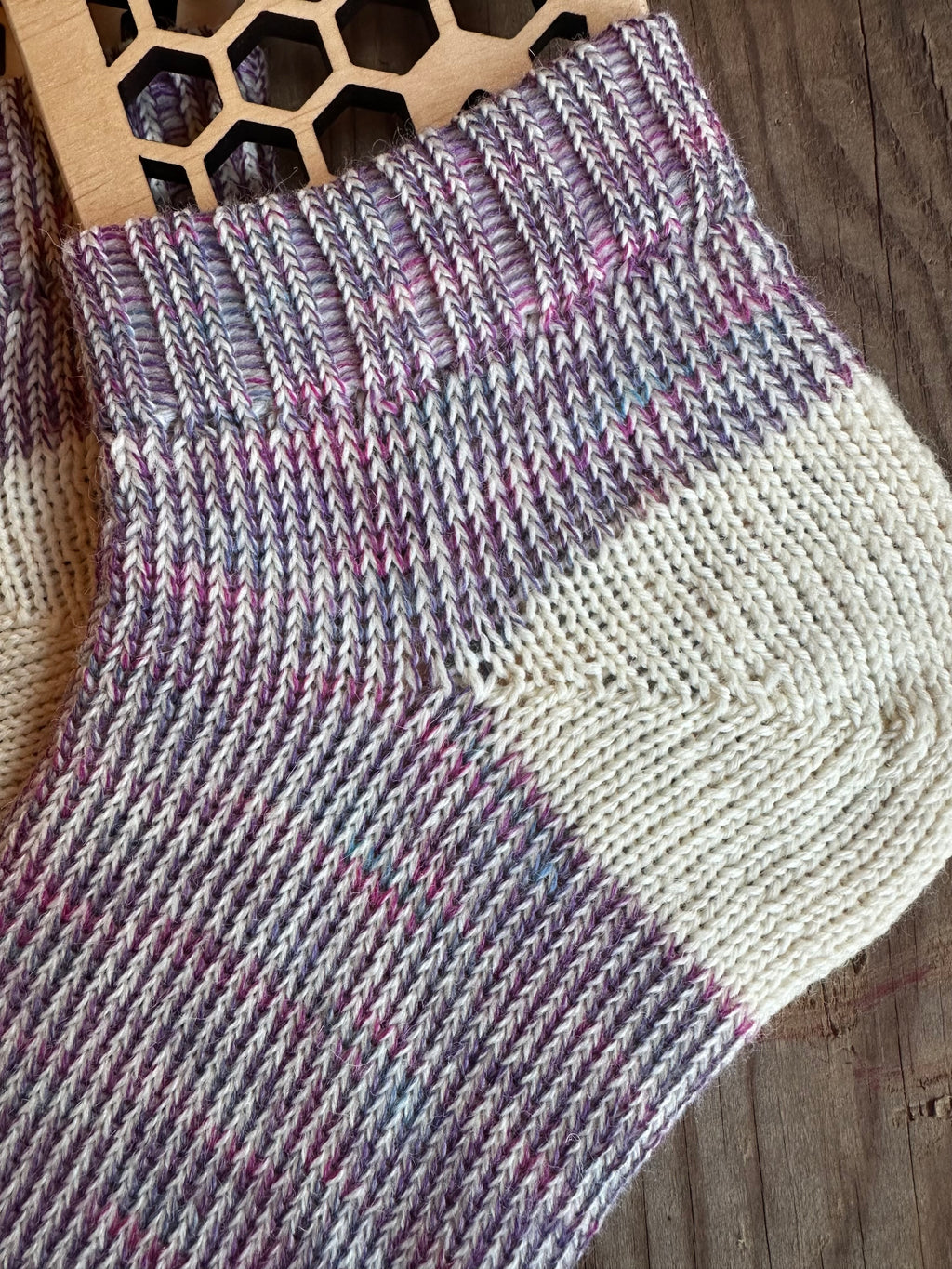 Plush, Warm Comfort for Home & Gift Ideas, Handmade Merino & Alpaca Slipper Socks – Size Large