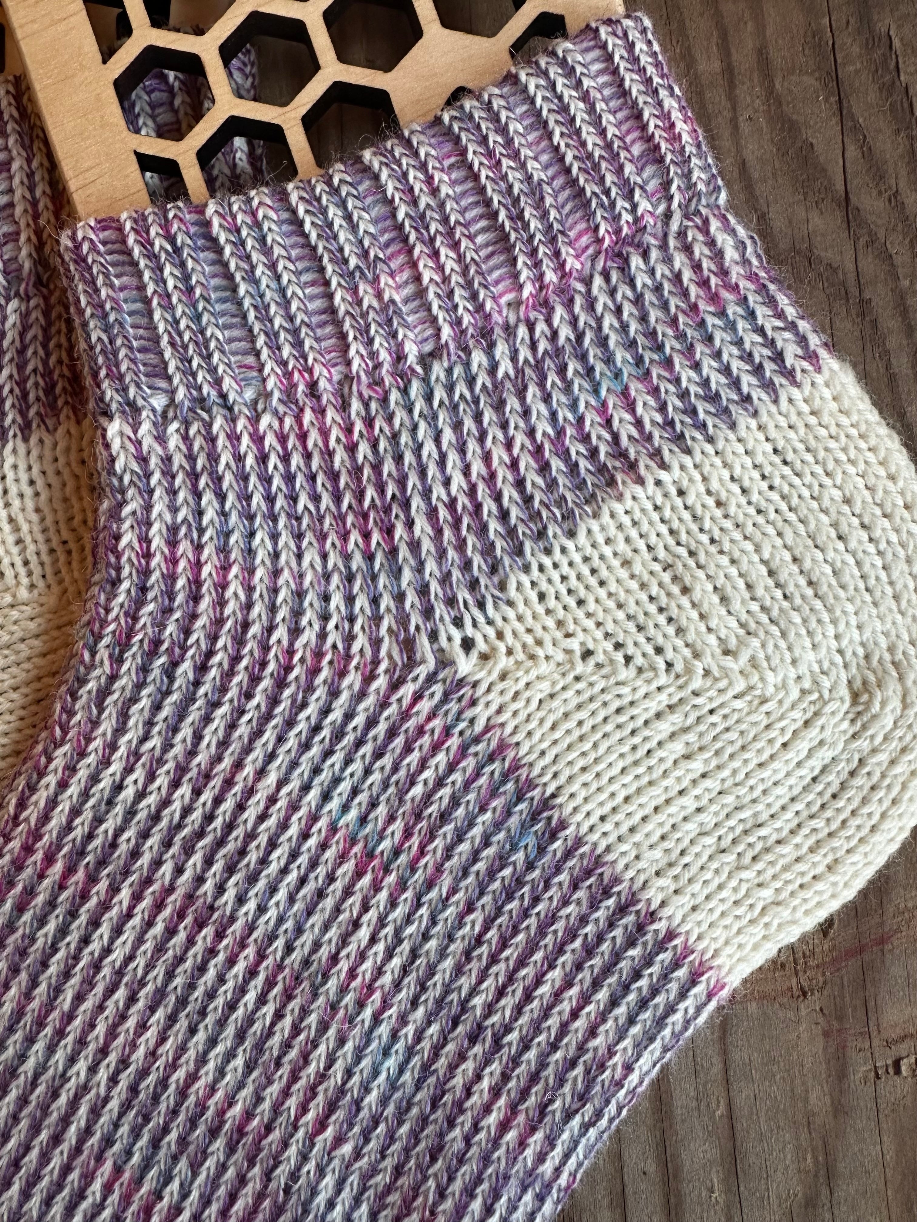 Plush, Warm Comfort for Home & Gift Ideas, Handmade Merino & Alpaca Slipper Socks – Size Large