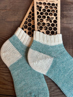 Super Soft Handmade Merino & Alpaca Slipper Socks – Plush, Warm Comfort for Home & Gift Ideas, Size Medium