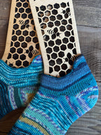 Whimsical Shortie Scrappy Handmade Wool Socks - Soft, Warm & Colorful Winter Socks for Women