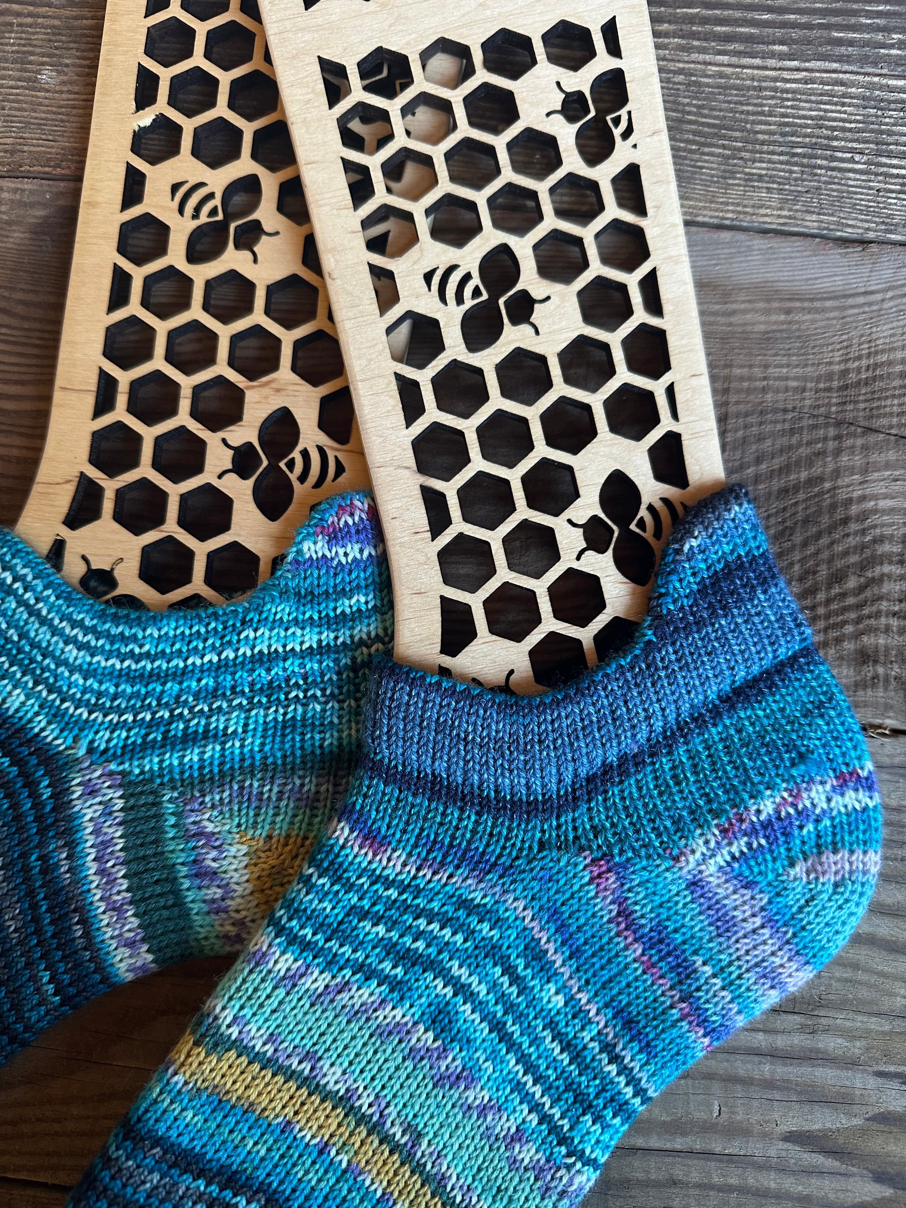 Whimsical Shortie Scrappy Handmade Wool Socks - Soft, Warm & Colorful Winter Socks for Women