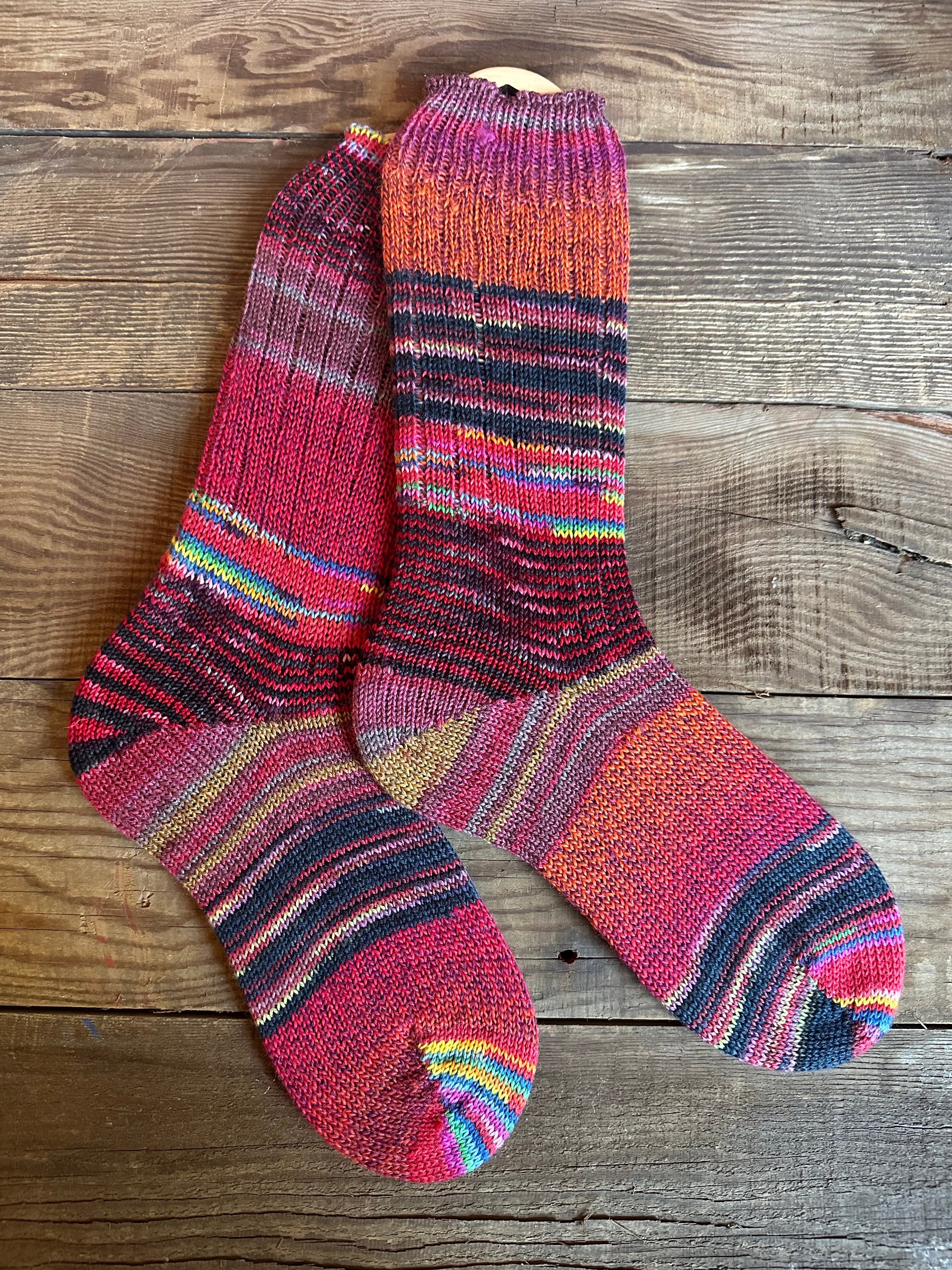 Colorful Merino Wool  Socks, HandMade, Luxurious Softness for Cold Weather, Thoughtful Gift for Loved Ones