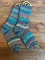 Whimsical Scrappy Handmade Wool Socks - Soft, Warm & Colorful Winter Socks for Women