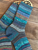 Whimsical Scrappy Handmade Wool Socks - Soft, Warm & Colorful Winter Socks for Women