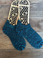 Whimsical Shortie Scrappy Handmade Wool Socks - Soft, Warm & Colorful Winter Socks for Women