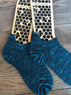 Whimsical Shortie Scrappy Handmade Wool Socks - Soft, Warm & Colorful Winter Socks for Women