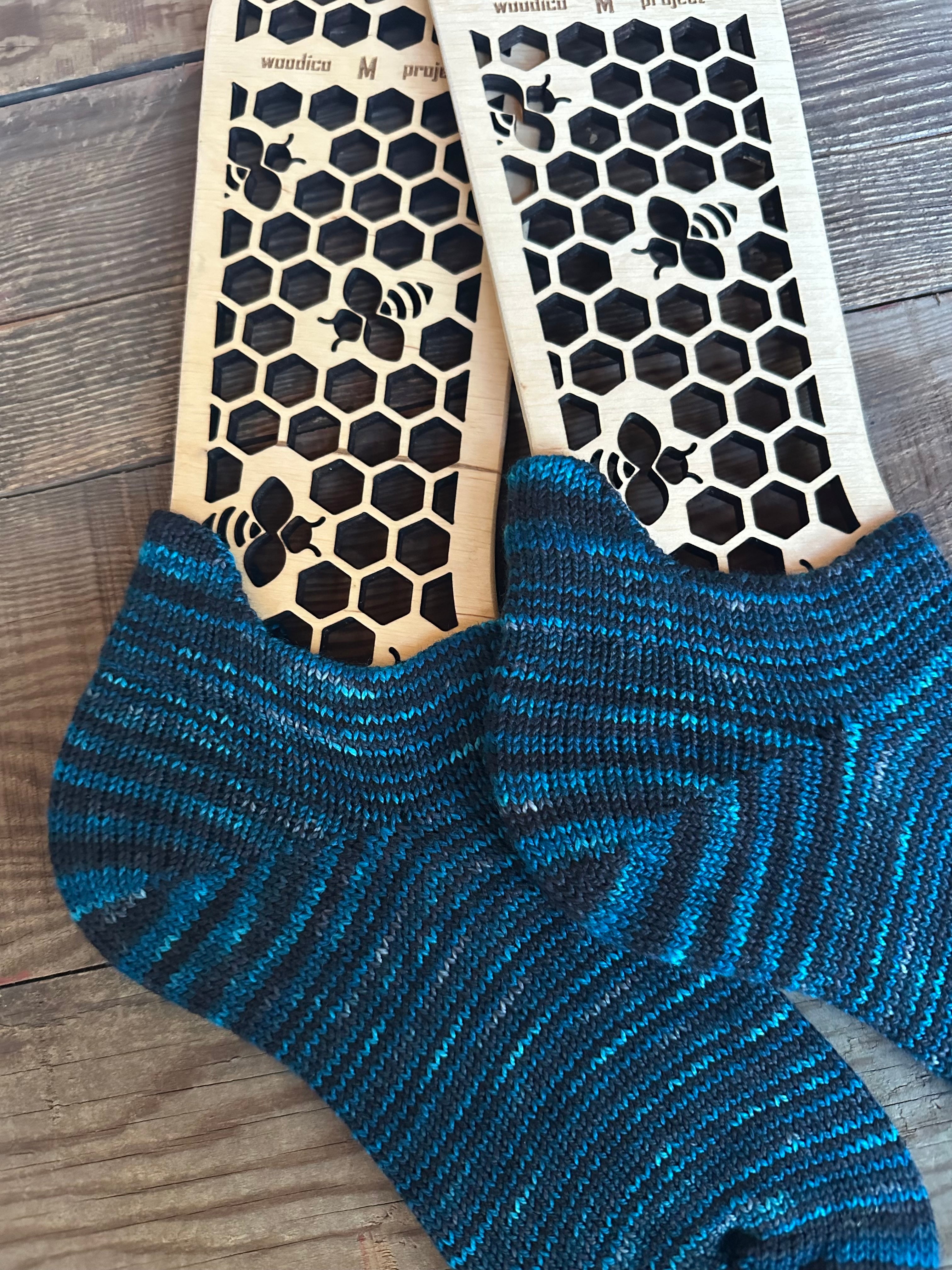 Whimsical Shortie Scrappy Handmade Wool Socks - Soft, Warm & Colorful Winter Socks for Women