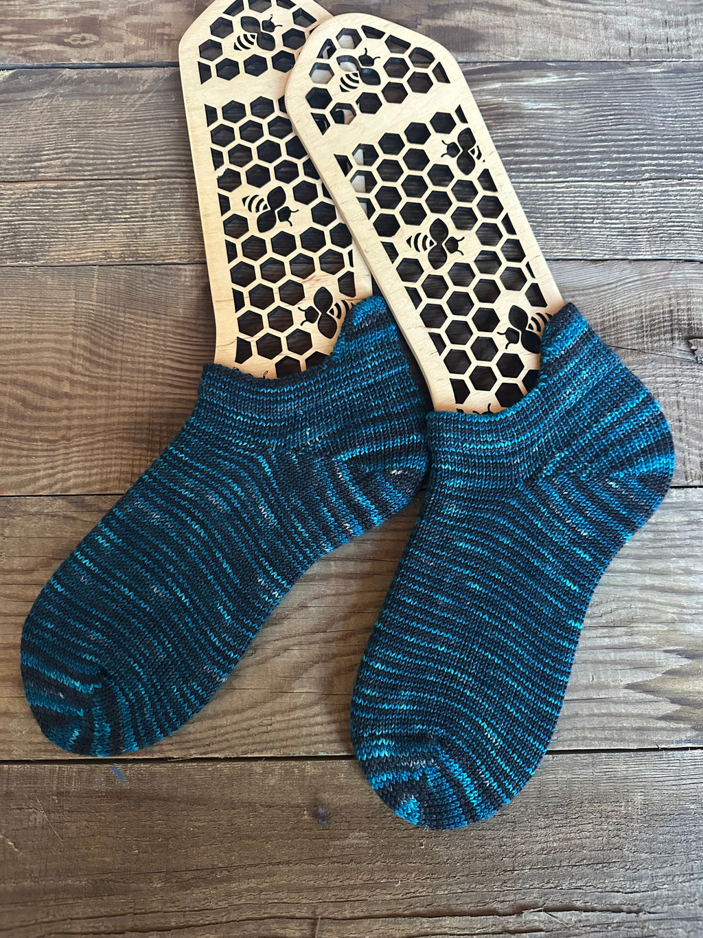 Whimsical Shortie Scrappy Handmade Wool Socks - Soft, Warm & Colorful Winter Socks for Women