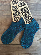 Whimsical Shortie Scrappy Handmade Wool Socks - Soft, Warm & Colorful Winter Socks for Women