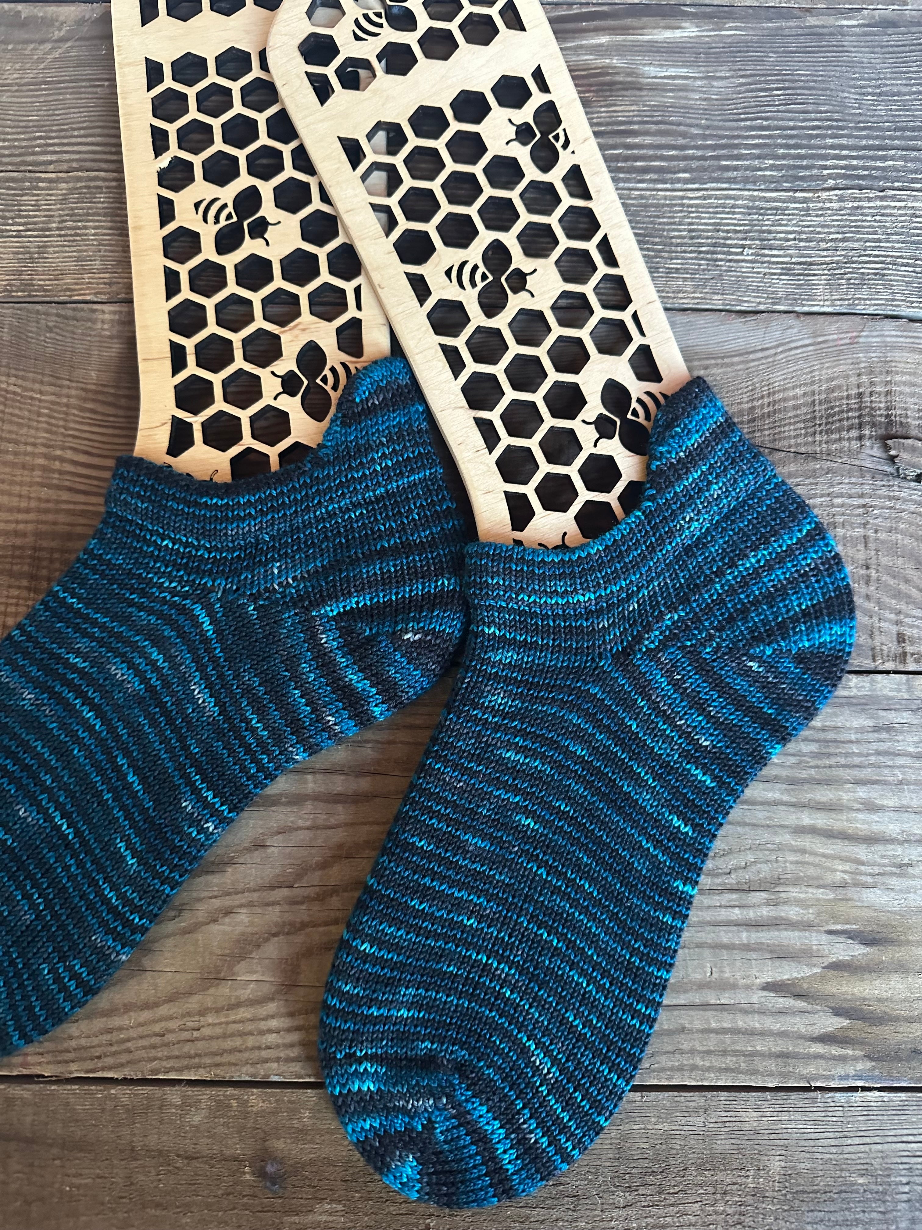 Whimsical Shortie Scrappy Handmade Wool Socks - Soft, Warm & Colorful Winter Socks for Women