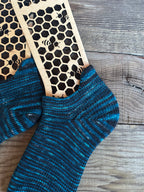 Whimsical Shortie Scrappy Handmade Wool Socks - Soft, Warm & Colorful Winter Socks for Women