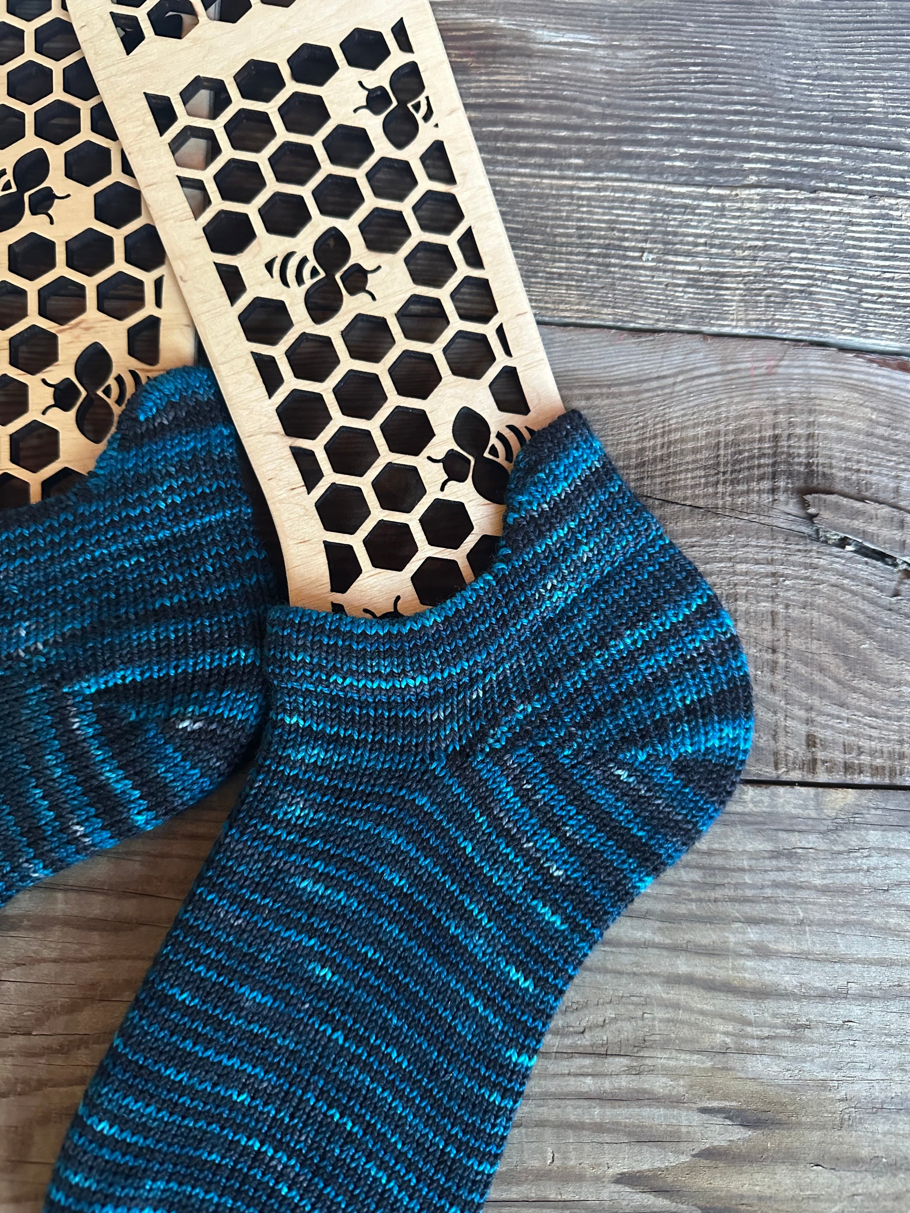 Whimsical Shortie Scrappy Handmade Wool Socks - Soft, Warm & Colorful Winter Socks for Women