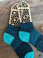 Whimsical Shortie Scrappy Handmade Wool Socks - Soft, Warm & Colorful Winter Socks for Women