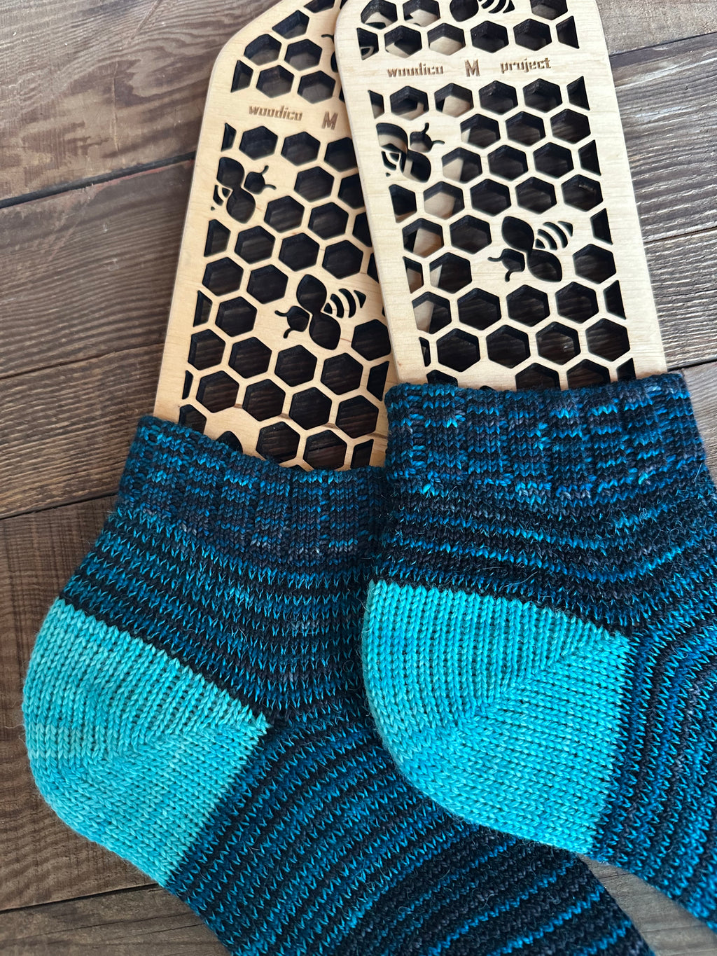 Whimsical Shortie Scrappy Handmade Wool Socks - Soft, Warm & Colorful Winter Socks for Women