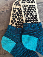 Whimsical Shortie Scrappy Handmade Wool Socks - Soft, Warm & Colorful Winter Socks for Women
