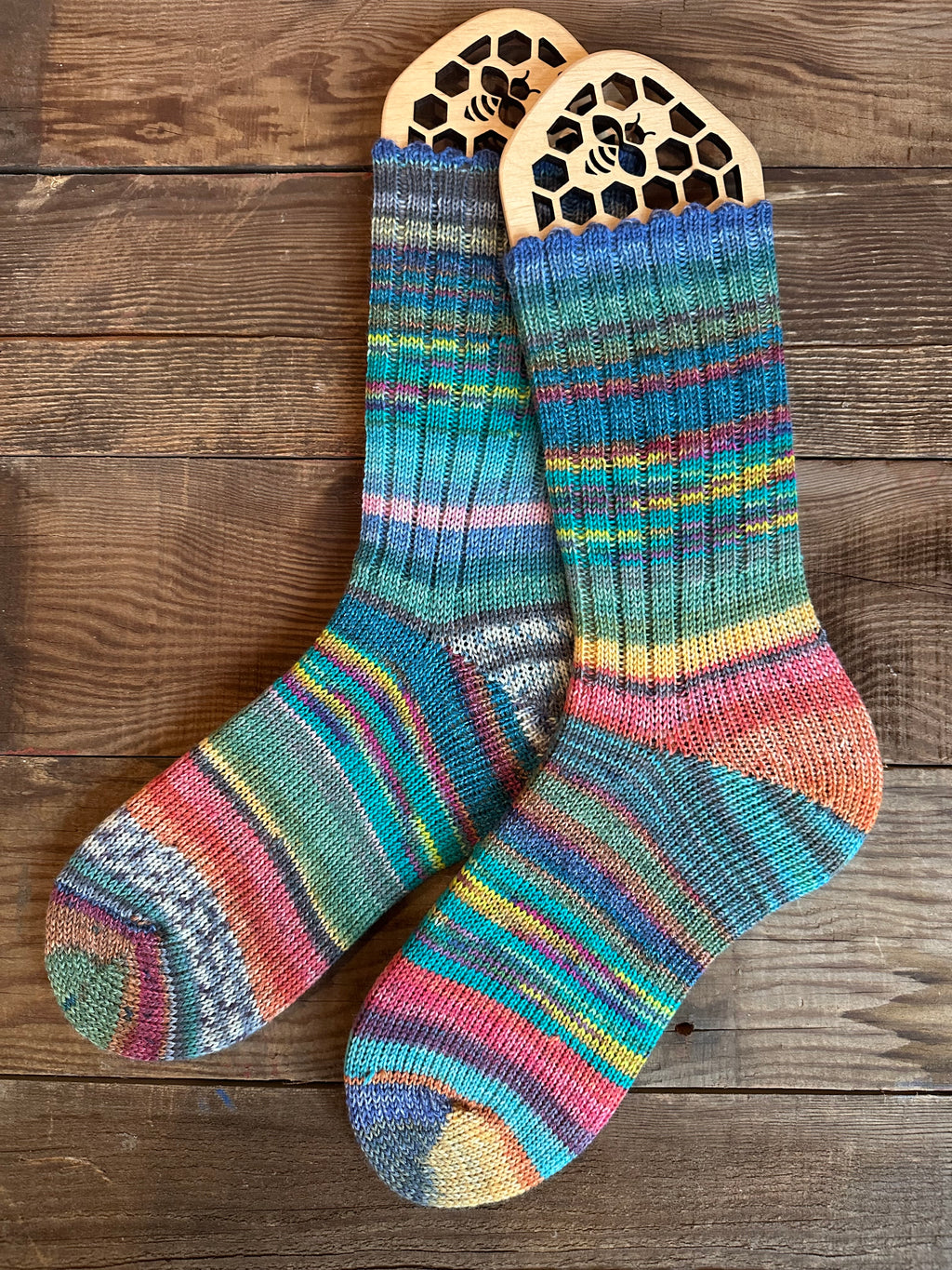 Scrappy and Colorful Merino Wool  Socks, HandMade, Luxurious Softness for Cold Weather, Thoughtful Gift for Loved Ones