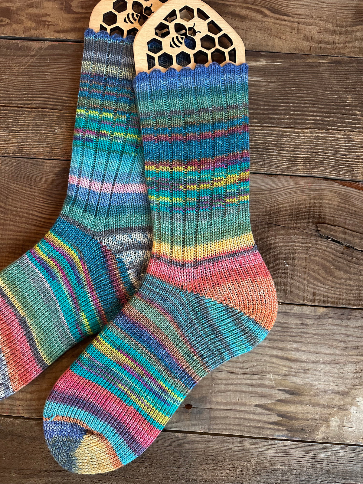 Scrappy and Colorful Merino Wool  Socks, HandMade, Luxurious Softness for Cold Weather, Thoughtful Gift for Loved Ones