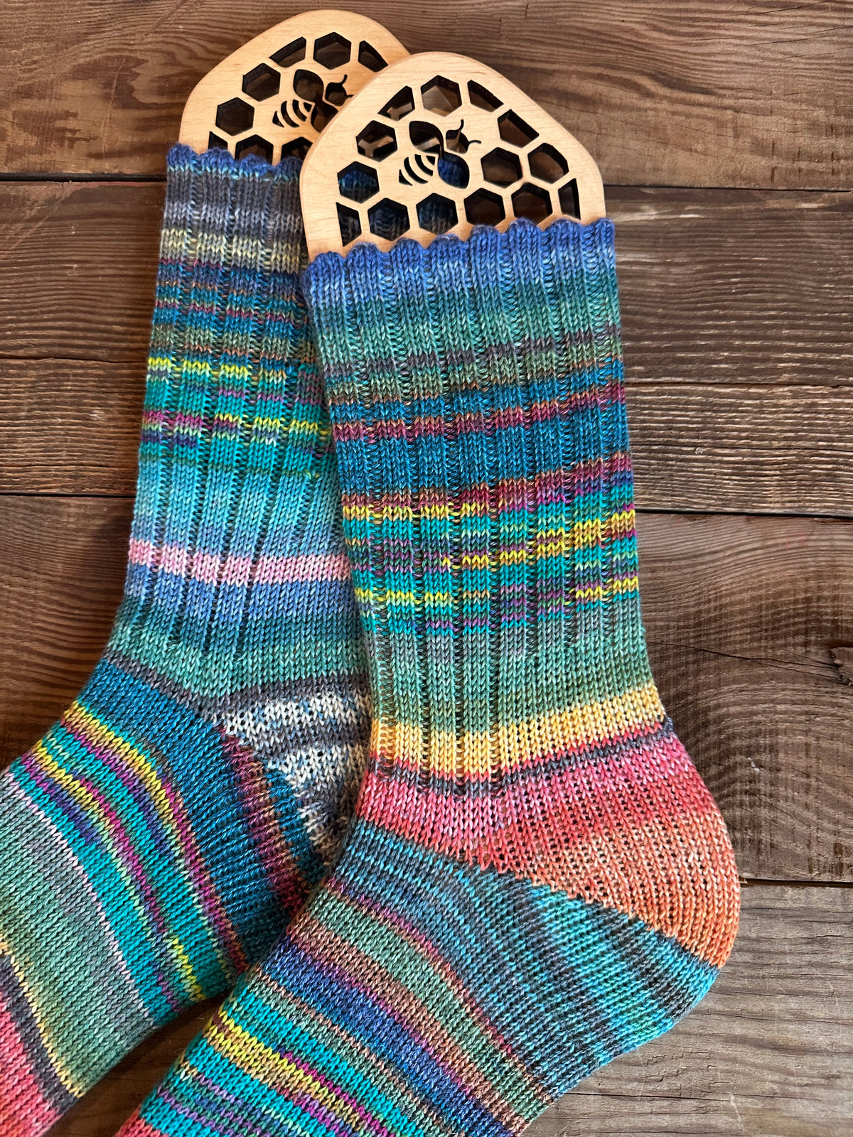 Scrappy and Colorful Merino Wool  Socks, HandMade, Luxurious Softness for Cold Weather, Thoughtful Gift for Loved Ones