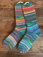 Scrappy and Whimsical Handmade Wool Socks - Soft, Warm & Colorful Winter Socks for Women