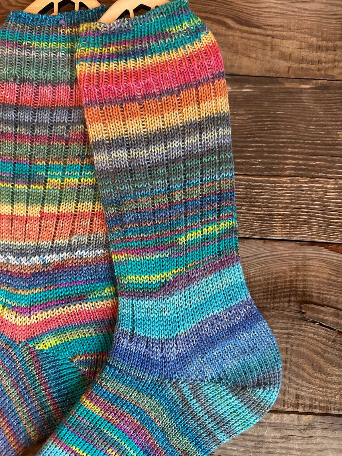 Scrappy and Whimsical Handmade Wool Socks - Soft, Warm & Colorful Winter Socks for Women