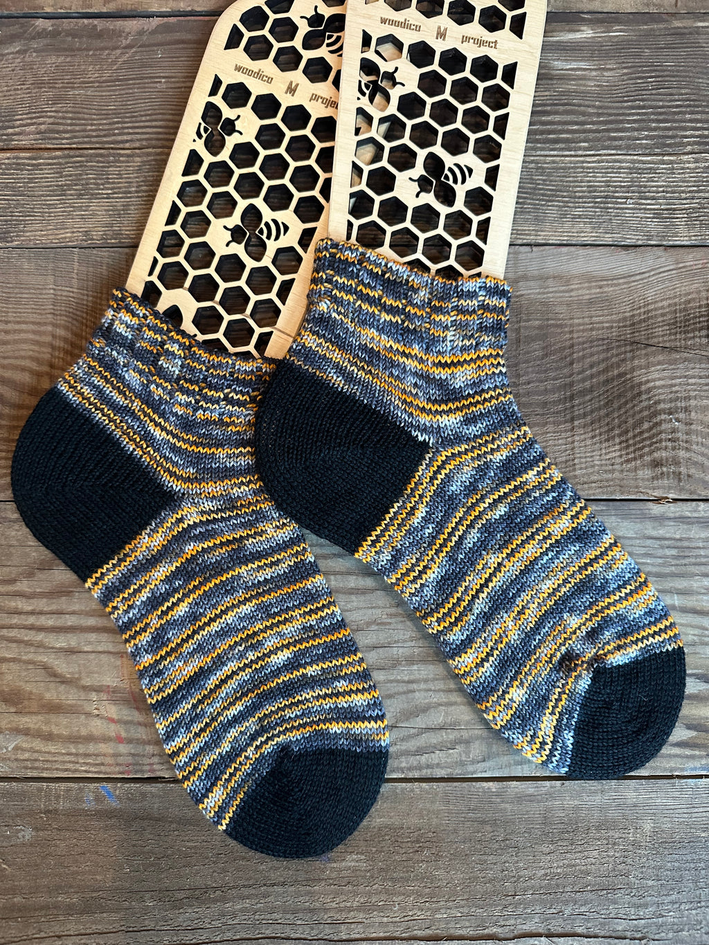 Whimsical Shortie  Handmade Wool Socks - Soft, Warm & Colorful Winter Socks for Women